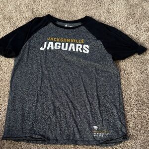 Jacksonville Jaguars men’s Raglan T-Shirt - Black and Gray